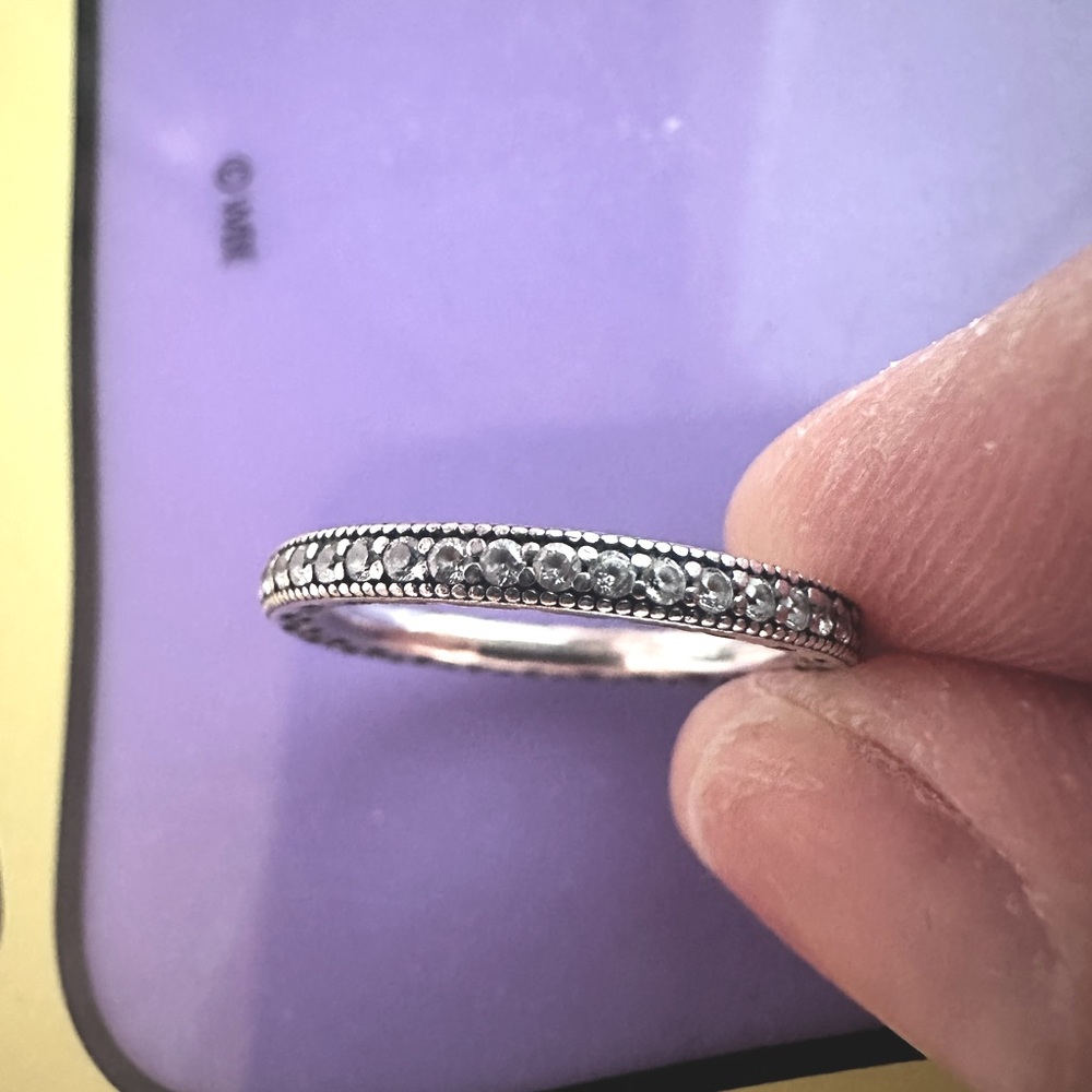 Sterling Silver Ring Pandora Hearts